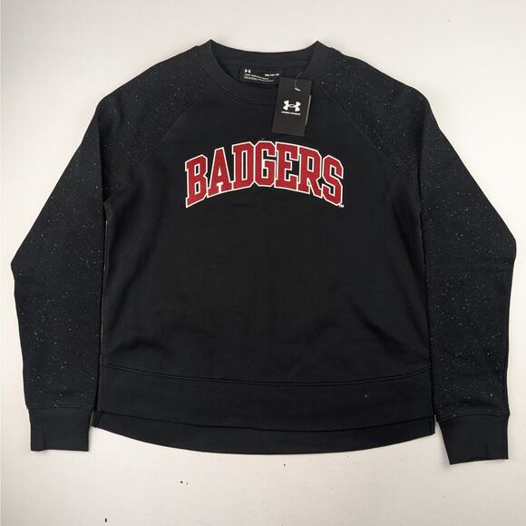 Under Armour University of Wisconsin Badgers Women's Crew Neck Sweatshirt - MED - Picture 1 of 5